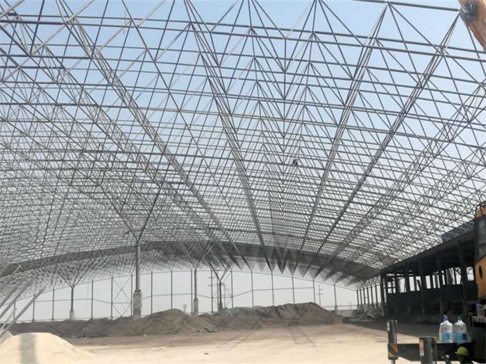 老河口钢厂料仓网架工程